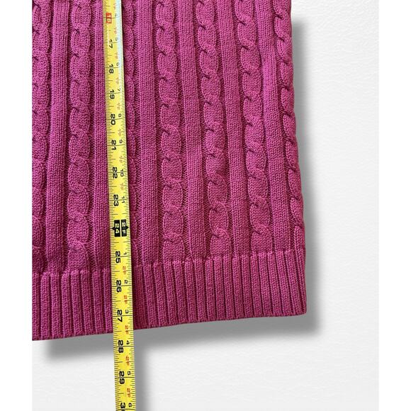 LL Bean Cable Knit Cardigan Sweater, Size 2X - Picture 8 of 9